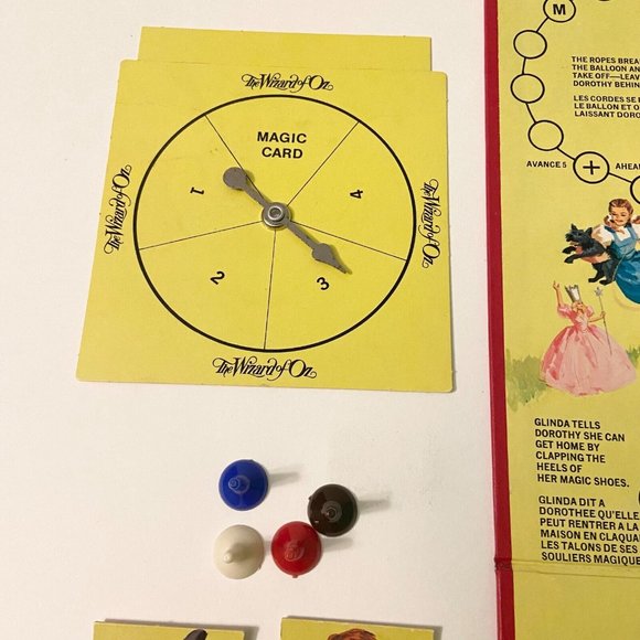 Vintage 1974 Wizard of Oz Board Game Cadaco Bilingual French Game Complete - Picture 9 of 12
